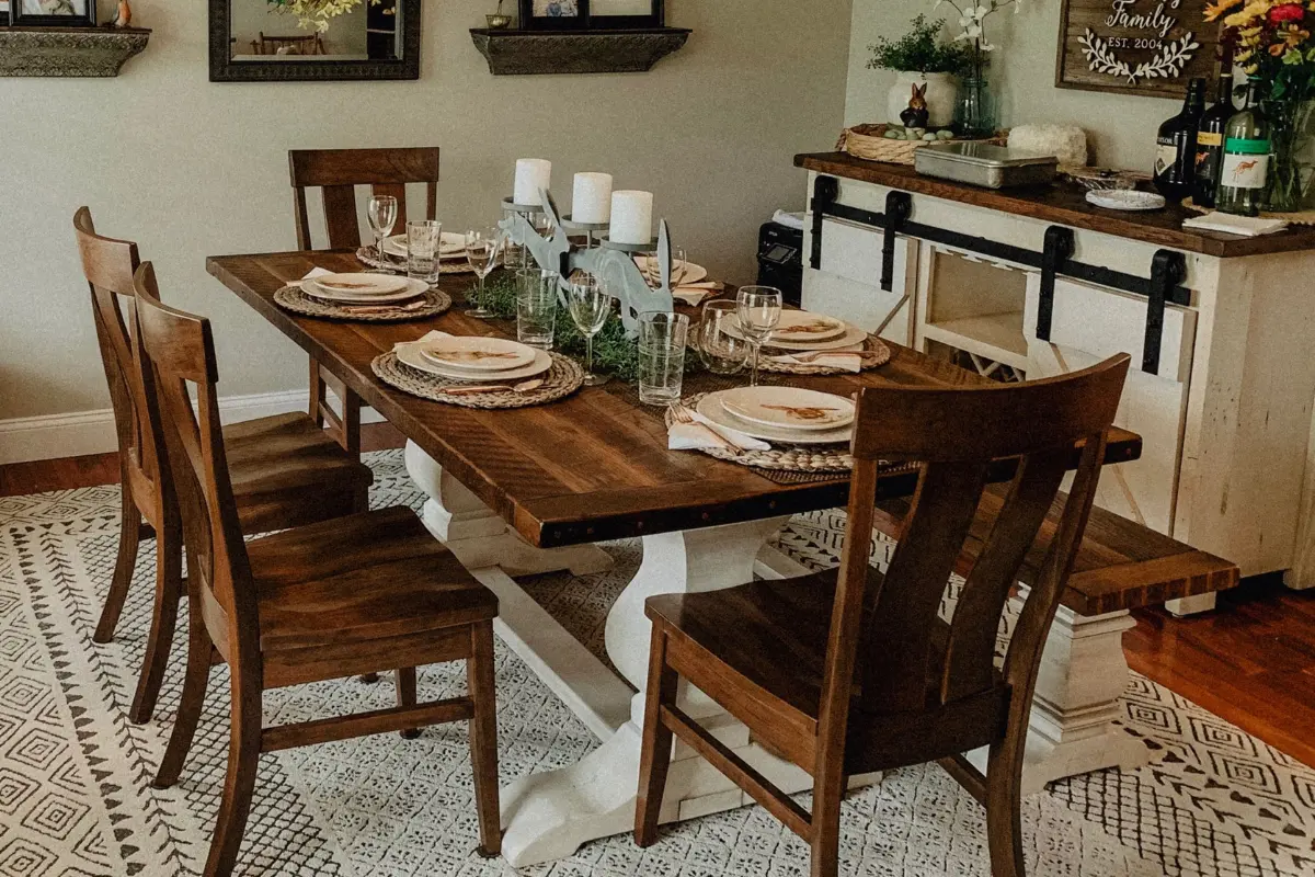 avon table and buffet